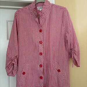 Norm Thompson Seersucker jacket NWOT size L